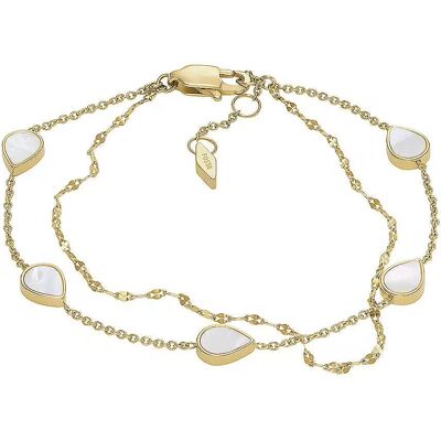 Fossil Brățară fermecătoare dublă placată cu aur JF04317710 Fossil Brățară fermecătoare dublă placată cu aur JF04317710