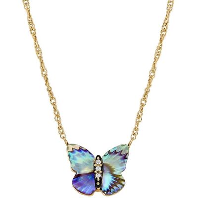 Fossil Colier elegant placat cu aur, cu fluture Sutton JF04812710 Fossil Colier elegant placat cu aur, cu fluture Sutton JF04812710