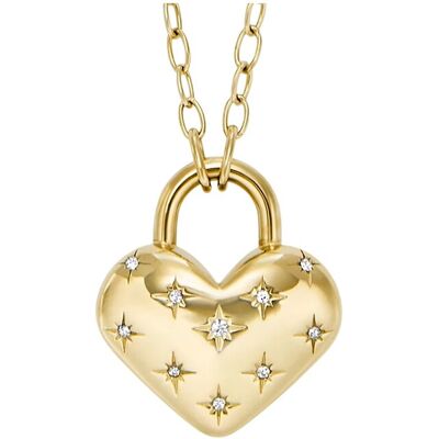 Fossil Colier romantic cu inimioară Sadie JF04829710 Fossil Colier romantic cu inimioară Sadie JF04829710