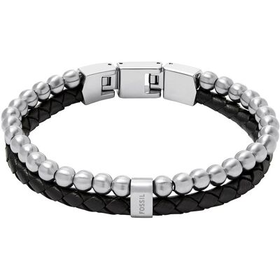 Fossil Brățară stilată dublă pentru bărbați JF04855040 Fossil Brățară stilată dublă pentru bărbați JF04855040