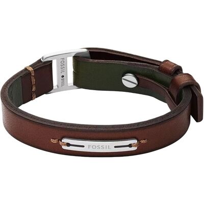 Fossil Brățară stilată din piele pentru bărbați JF04963040 Fossil Brățară stilată din piele pentru bărbați JF04963040