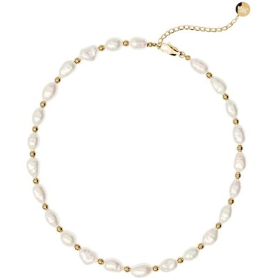 Furiosa Colier de perle placat cu aur Panama Choker SN-PANAMACH-G Furiosa Colier de perle placat cu aur Panama Choker SN-PANAMACH-G