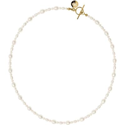 Furiosa Colier de perle placat cu aur Nerrisa Choker SN-NERRISA-G 38 cm Furiosa Colier de perle placat cu aur Nerrisa Choker SN-NERRISA-G 38 cm