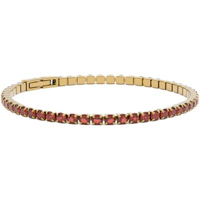 Furiosa Brățară de tenis cu cristale roșii Swarovski SB-CHERRYTENNIS-G 16 cm Furiosa Brățară de tenis cu cristale roșii Swarovski SB-CHERRYTENNIS-G 16 cm
