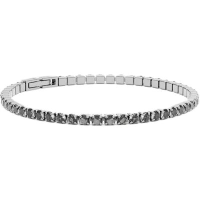 Furiosa Brățară de tenis cu cristale gri Swarovski SB-MIDNIGHTTENNIS-S 17 cm Furiosa Brățară de tenis cu cristale gri Swarovski SB-MIDNIGHTTENNIS-S 17 cm