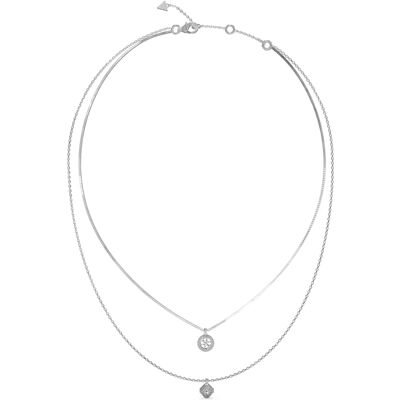 Guess Colier dublu din oțel 4G Crush JUBN04159JWRHT/U Guess Colier dublu din oțel 4G Crush JUBN04159JWRHT/U