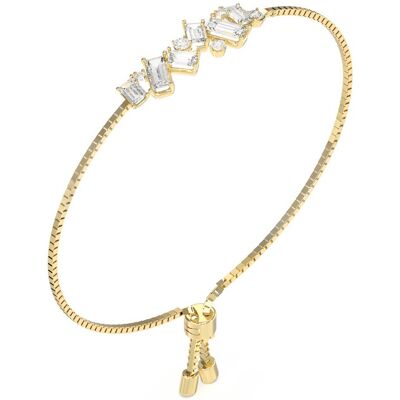 Guess Brățară placată cu aur cu cristale și zirconii Chandelier JUBB05363JWYG 18.5 cm Guess Brățară placată cu aur cu cristale și zirconii Chandelier JUBB05363JWYG 18.5 cm