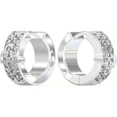 Guess Cercei rotunzi eleganți din oțel 4G Forever JUBE03283JWRH Guess Cercei rotunzi eleganți din oțel 4G Forever JUBE03283JWRH