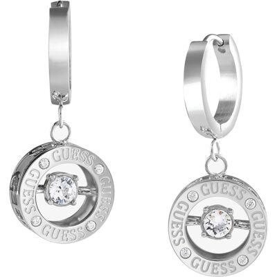 Guess Eleganti cercei din oțel cercuri Solitaire JUBE01463JWRHT/U Guess Eleganti cercei din oțel cercuri Solitaire JUBE01463JWRHT/U