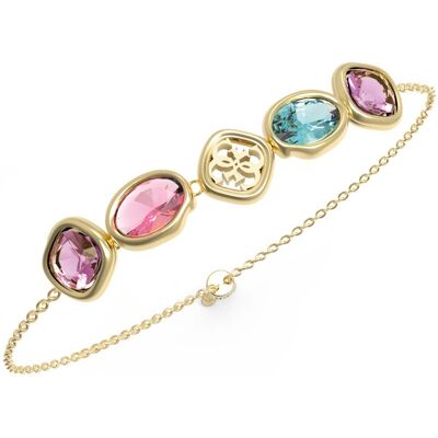 Guess Brățară frumoasă cu cristale colorate Mamounia JUBB05570JWYGMCT/U Guess Brățară frumoasă cu cristale colorate Mamounia JUBB05570JWYGMCT/U