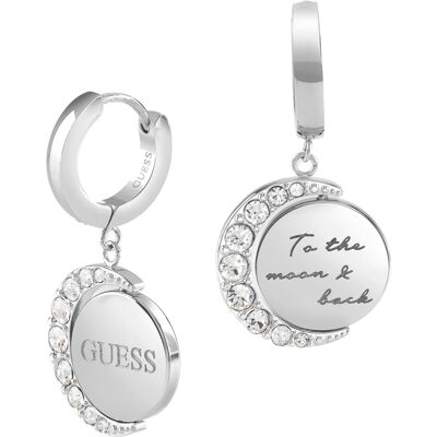 Guess Cercei rotunzi cu pandantive Moon Phases JUBE01192JWRH Guess Cercei rotunzi cu pandantive Moon Phases JUBE01192JWRH