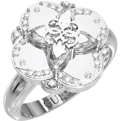 Guess Inel de lux din oțel cu floare Wild Flower JUBR05506JWRH 52 mm Guess Inel de lux din oțel cu floare Wild Flower JUBR05506JWRH 52 mm