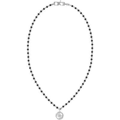 Guess Colier modern din oțel cu onix Log-in JUMN03036JWSTBKT/U Guess Colier modern din oțel cu onix Log-in JUMN03036JWSTBKT/U