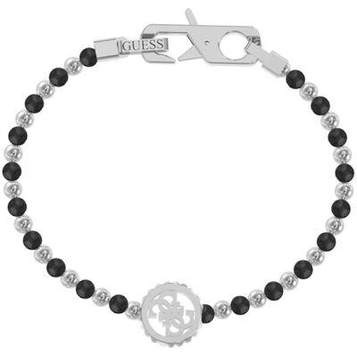 Guess Brățară modernă din oțel cu onix Log-in JUMB03037JWSTBK 20 cm - S Guess Brățară modernă din oțel cu onix Log-in JUMB03037JWSTBK 20 cm - S