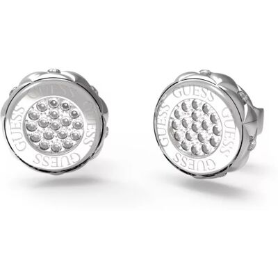 Guess Cercei buton la modă din oțel cu zirconi Stylish Guess JUBE04595JWRHT/U Guess Cercei buton la modă din oțel cu zirconi Stylish Guess JUBE04595JWRHT/U