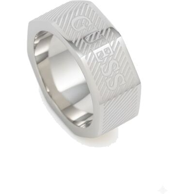 Guess Inel la modă din oțel pentru bărbați Bond Street JUMR03030JWST 62 mm Guess Inel la modă din oțel pentru bărbați Bond Street JUMR03030JWST 62 mm