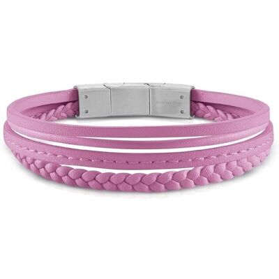 Guess Brățară din piele roz Malibu JUMB01345JWSTFCT-U Guess Brățară din piele roz Malibu JUMB01345JWSTFCT-U