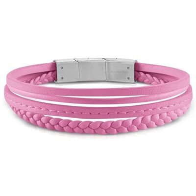 Guess Brățară din piele roz Malibu JUMB01345JWSTPIT-U Guess Brățară din piele roz Malibu JUMB01345JWSTPIT-U
