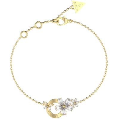 Guess Brățară delicată placată cu aur cu flori Lily JUBB05106JWYG 21 cm Guess Brățară delicată placată cu aur cu flori Lily JUBB05106JWYG 21 cm