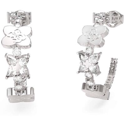 Guess Cercei rotunzi din oțel cu trifoi cu patru foi Wild Flower JUBE05505JWRHT/U Guess Cercei rotunzi din oțel cu trifoi cu patru foi Wild Flower JUBE05505JWRHT/U