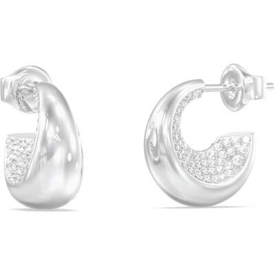 Guess Cercei de oțel cu cristale Moon Drops JUBE06249JWRHT/U Guess Cercei de oțel cu cristale Moon Drops JUBE06249JWRHT/U