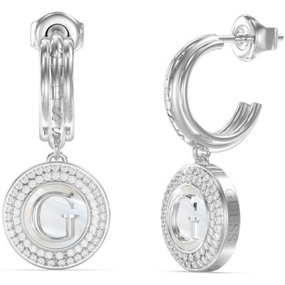Guess Cercei suspendați de oțel G Talisman JUBE06210JWRHT/U Guess Cercei suspendați de oțel G Talisman JUBE06210JWRHT/U
