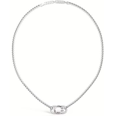 Guess Colier tenis din oțel cu cristale JUBN04506JWRHT-U Guess Colier tenis din oțel cu cristale JUBN04506JWRHT-U