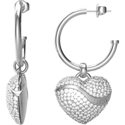 Guess Cercei spectaculoși din oțel 2 în 1 „Inimă” JUBE04495JWRHT/U Guess Cercei spectaculoși din oțel 2 în 1 „Inimă” JUBE04495JWRHT/U