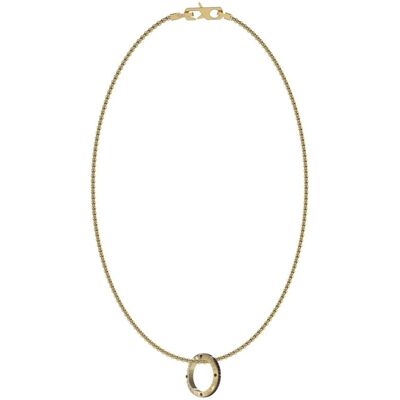 Guess Colier modern placat cu aur pentru bărbați JUMN03216JWYG Guess Colier modern placat cu aur pentru bărbați JUMN03216JWYG