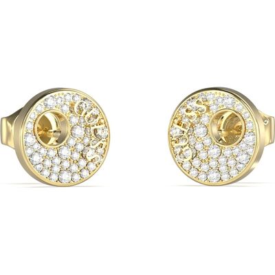 Guess Cercei placați cu aur cu zirconii Blooming Summer JUBE05225JWYGT/U Guess Cercei placați cu aur cu zirconii Blooming Summer JUBE05225JWYGT/U