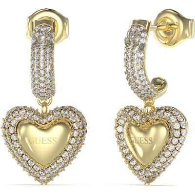 Guess Cercei din oțel placat cu aur Beloved JUBE05021JWYGT/U Guess Cercei din oțel placat cu aur Beloved JUBE05021JWYGT/U