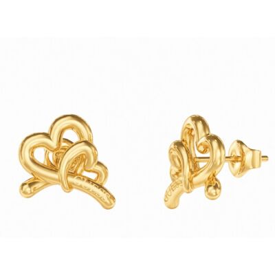 Guess Cercei placați cu aur în formă de inimă Love Bites JUBE06058JWYGT/U Guess Cercei placați cu aur în formă de inimă Love Bites JUBE06058JWYGT/U