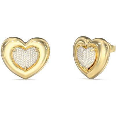 Guess Cercei inimioare placați cu aur cu cristale L.O.V.E. JUBE05459JWYGT/U Guess Cercei inimioare placați cu aur cu cristale L.O.V.E. JUBE05459JWYGT/U