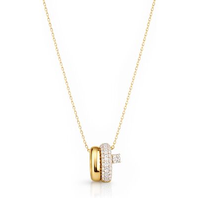 Guess Colier fin placat cu aur cu cristale Nuances JSBN04504JWYGT/U Guess Colier fin placat cu aur cu cristale Nuances JSBN04504JWYGT/U
