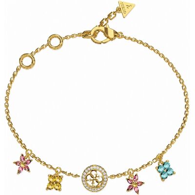Guess Brățară placată cu aur cu pandantive Secret Garden JUBB06033JWYGMCS 18,4 cm Guess Brățară placată cu aur cu pandantive Secret Garden JUBB06033JWYGMCS 18,4 cm