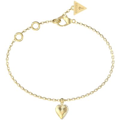 Guess Brățară placată cu aur Inimă By Your Side JUBB06082JWYG 18,4 cm Guess Brățară placată cu aur Inimă By Your Side JUBB06082JWYG 18,4 cm