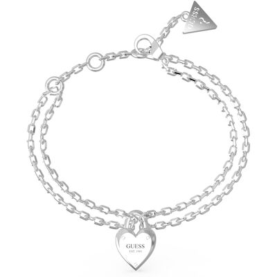 Guess Brățară fermecătoare dublă All You Need is Loe JUBB04211JWRH 18.5 cm Guess Brățară fermecătoare dublă All You Need is Loe JUBB04211JWRH 18.5 cm