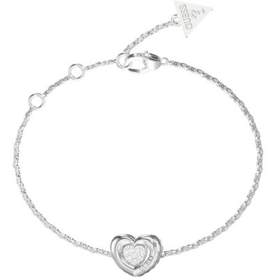 Guess Brățară fermecătoare Inimă cu cristale L.O.V.E. JUBB05461JWRH 18,4 cm Guess Brățară fermecătoare Inimă cu cristale L.O.V.E. JUBB05461JWRH 18,4 cm