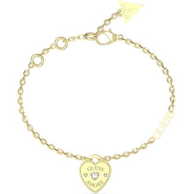 Guess Brățară frumoasă placată cu aur Guess Amore JUBB05057JWYG 21 cm Guess Brățară frumoasă placată cu aur Guess Amore JUBB05057JWYG 21 cm