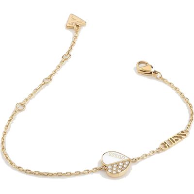 Guess Brățară fermecătoare placată cu aur Lovely Guess JUBB03042JWYGWH S: 14,5 - 18,5 cm Guess Brățară fermecătoare placată cu aur Lovely Guess JUBB03042JWYGWH S: 14,5 - 18,5 cm