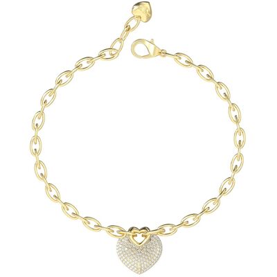 Guess Brățară romantică placată cu aur Crazy In Love JUBB05214JWYG 18.5 cm Guess Brățară romantică placată cu aur Crazy In Love JUBB05214JWYG 18.5 cm