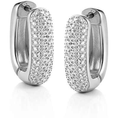 Guess Cercei ovali decenți cu zirconiu cubic Nuances JSBE04535JWRHT/U Guess Cercei ovali decenți cu zirconiu cubic Nuances JSBE04535JWRHT/U