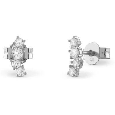 Guess Cercei tip știft de argint cu zirconiu cubic Jardin JSBE04495JWRHT/U Guess Cercei tip știft de argint cu zirconiu cubic Jardin JSBE04495JWRHT/U