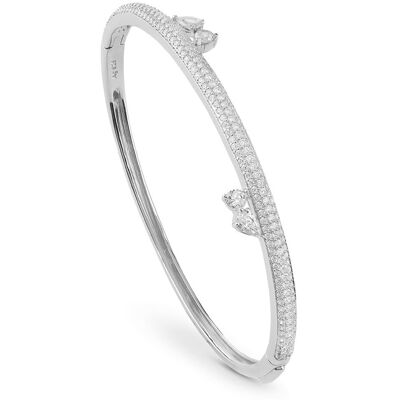 Guess Brățară solidă din argint cu zirconii Nuances JSBB04511JWRH 5,5 cm Guess Brățară solidă din argint cu zirconii Nuances JSBB04511JWRH 5,5 cm