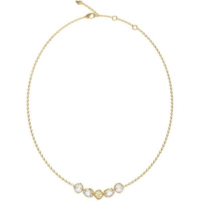 Guess Colier strălucitor cu cristale transparente Mamounia JUBN05569JWYGT/U Guess Colier strălucitor cu cristale transparente Mamounia JUBN05569JWYGT/U