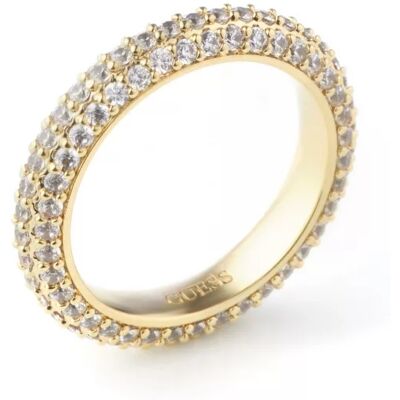 Guess Inel strălucitor placat cu aur cu zirconi Infinity JUBR04672JWYG 54 mm Guess Inel strălucitor placat cu aur cu zirconi Infinity JUBR04672JWYG 54 mm