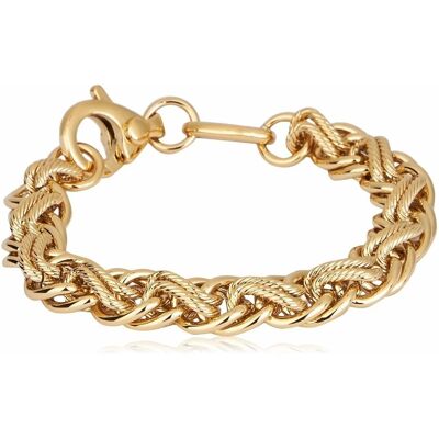 Guess Brățară distinctivă placată cu aur pentru femei JUBS04241JWYG Guess Brățară distinctivă placată cu aur pentru femei JUBS04241JWYG