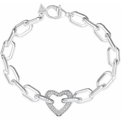 Guess Brățară distinctivă din oțel Inimă Beloved JUBB05016JWRH 18.5 cm Guess Brățară distinctivă din oțel Inimă Beloved JUBB05016JWRH 18.5 cm