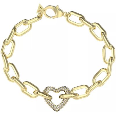 Guess Brățară distinctivă placată cu aur Inimă Beloved JUBB05016JWYG 18.5 cm Guess Brățară distinctivă placată cu aur Inimă Beloved JUBB05016JWYG 18.5 cm