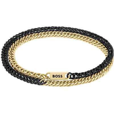 Hugo Boss Brățară bicoloră pentru bărbați Jaxe 1580392 19 cm Hugo Boss Brățară bicoloră pentru bărbați Jaxe 1580392 19 cm